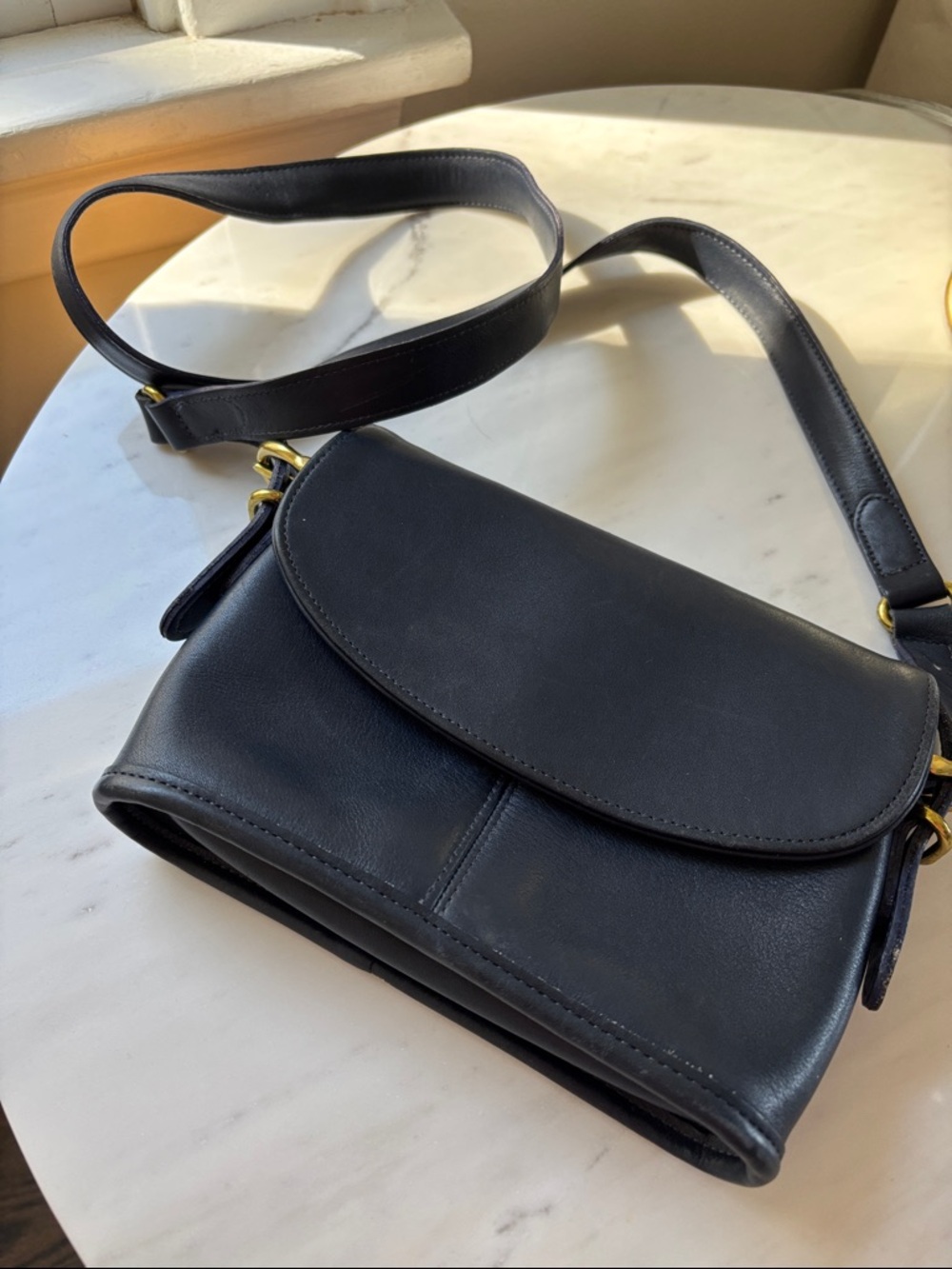 Vintage Coach Equestrian Small Flap Bag